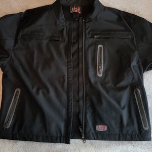 Women's FIRSTGEAR Black Large Motorcycle Jacket, EUC